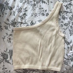 Zara One Shoulder Ribbed Tank